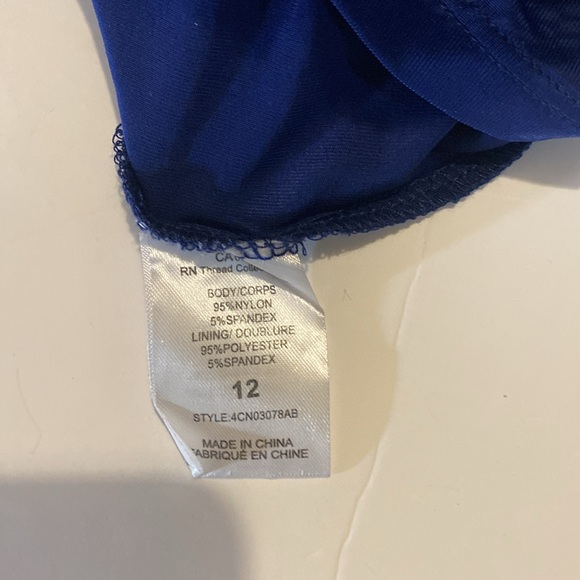 NWT Essentials by Abs royal blue lace dress size 12 - Picture 11 of 12